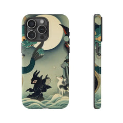 Yokai-Themed Phone Case with Captivating Midnight Scene