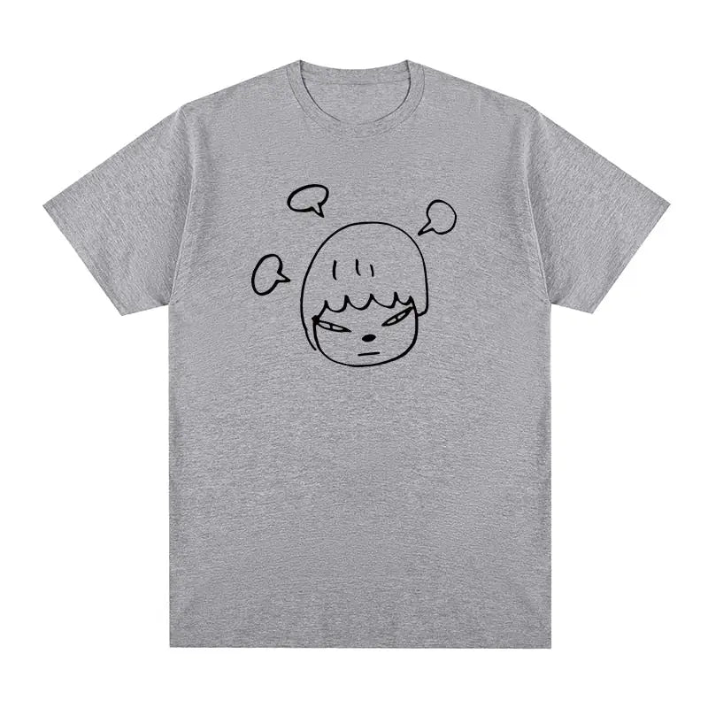 Yoshitomo Nara Aesthetic Shirt - Gray / S - T-shirts