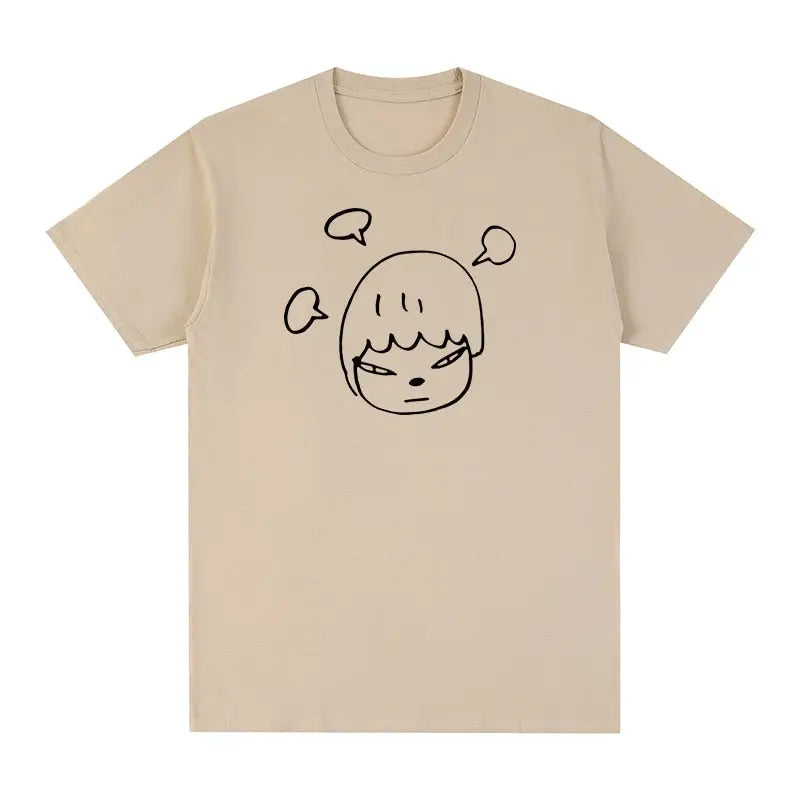 Yoshitomo Nara Aesthetic Shirt - Khaki / S - T-shirts