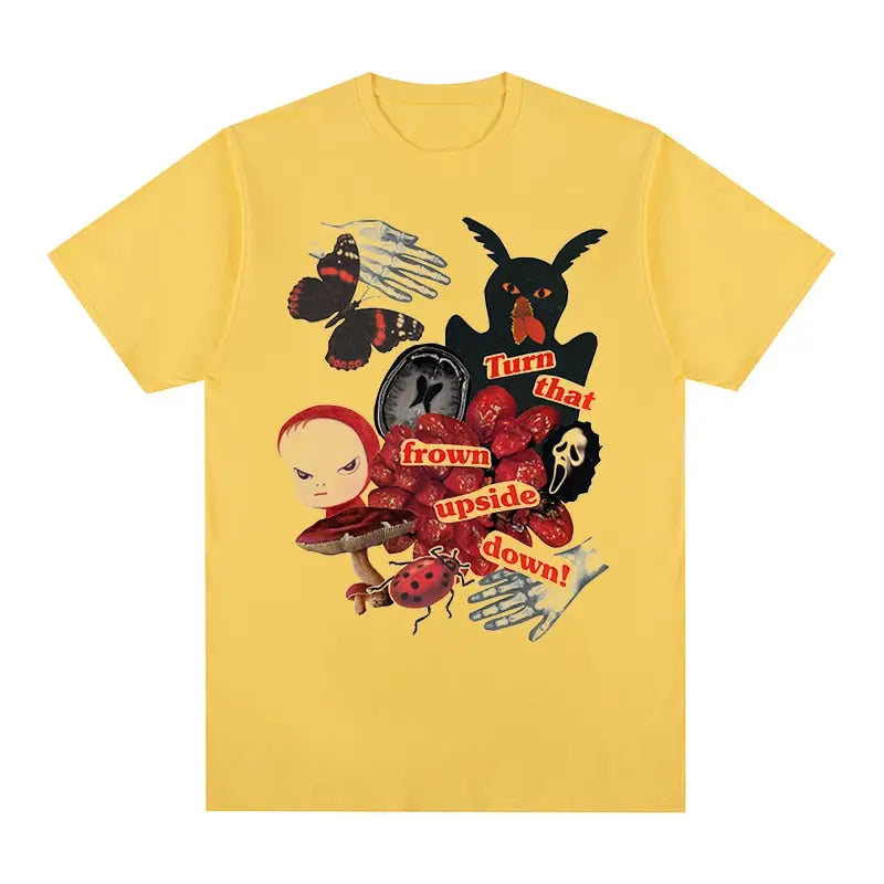 Yoshitomo Nara T-shirt - Yellow / S - T-shirts