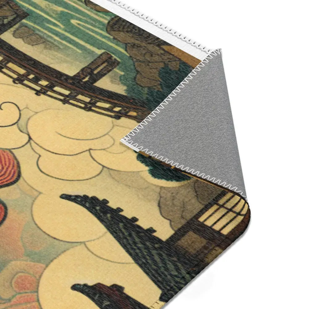 ’Yumiko Hokusai - Japanese Yōkai Rug’ - Home Decor