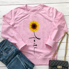 Sunflower Vegan Sweatshirt - Pink / XXL - SWEATSHIRT