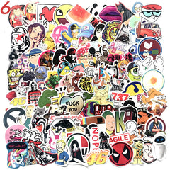 Cartoon Character 100 Stickers - 6style