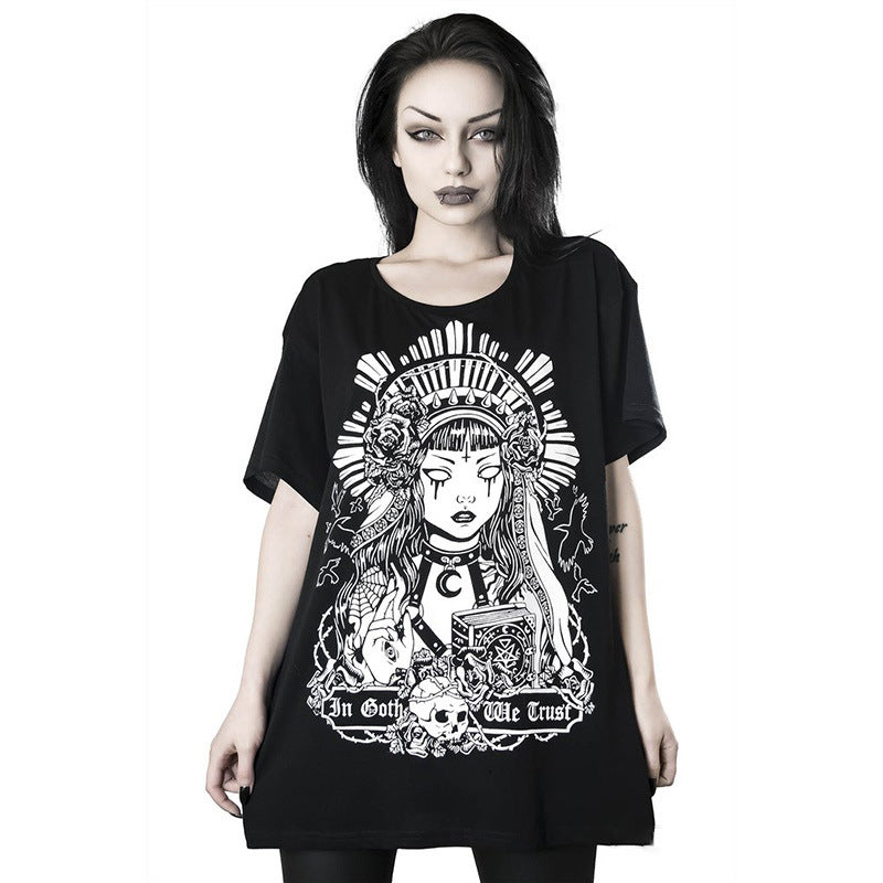 In Goth We Trust Dark Witch T-Shirt - Black / S