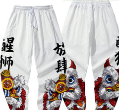 Lion Dance Sweatpants - White / S - Pants