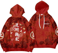 Thumbnail for Bull Collection Oversize Hoodie - Red / F / S - Hoodies