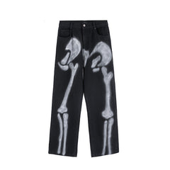 Half Dead X-Rays Bones Jeans - Black / M - Pants