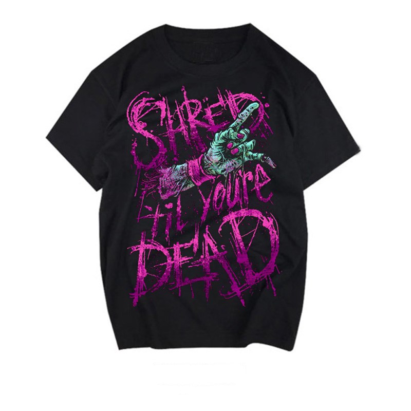Shred Till Your Dead Metalcore T-shirt - Black / M - T-Shirt