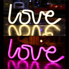 Love Led Wall Hanging Neon Light Lamp - Decoration