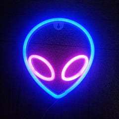 Alien LED Wall Hanging Neon Modeling Lights - E / 10W -