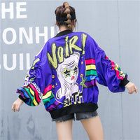 Thumbnail for NOIR! Girl Sequins Oversize Jacket - Purple / OneSize -