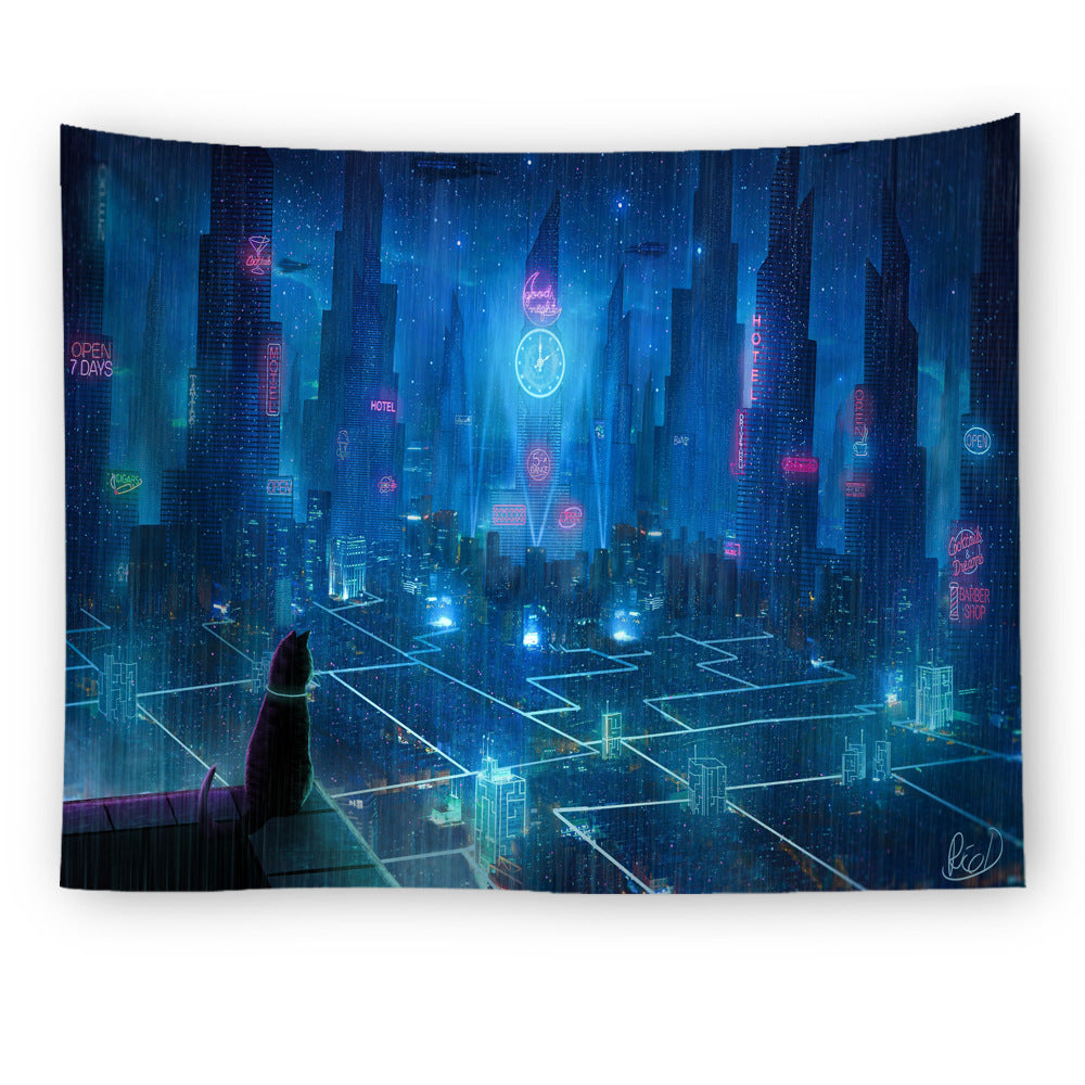 Cyberpunk 2077 Full Color Tapestry - 3 / 150X100cm