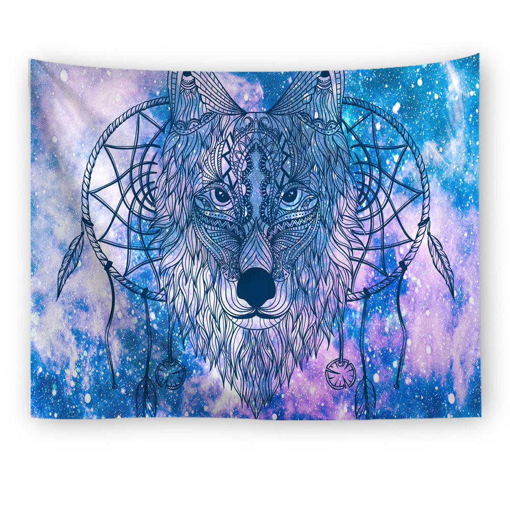 Artistic Wolf Full Colored Tapestry - 1 / 150X100cm