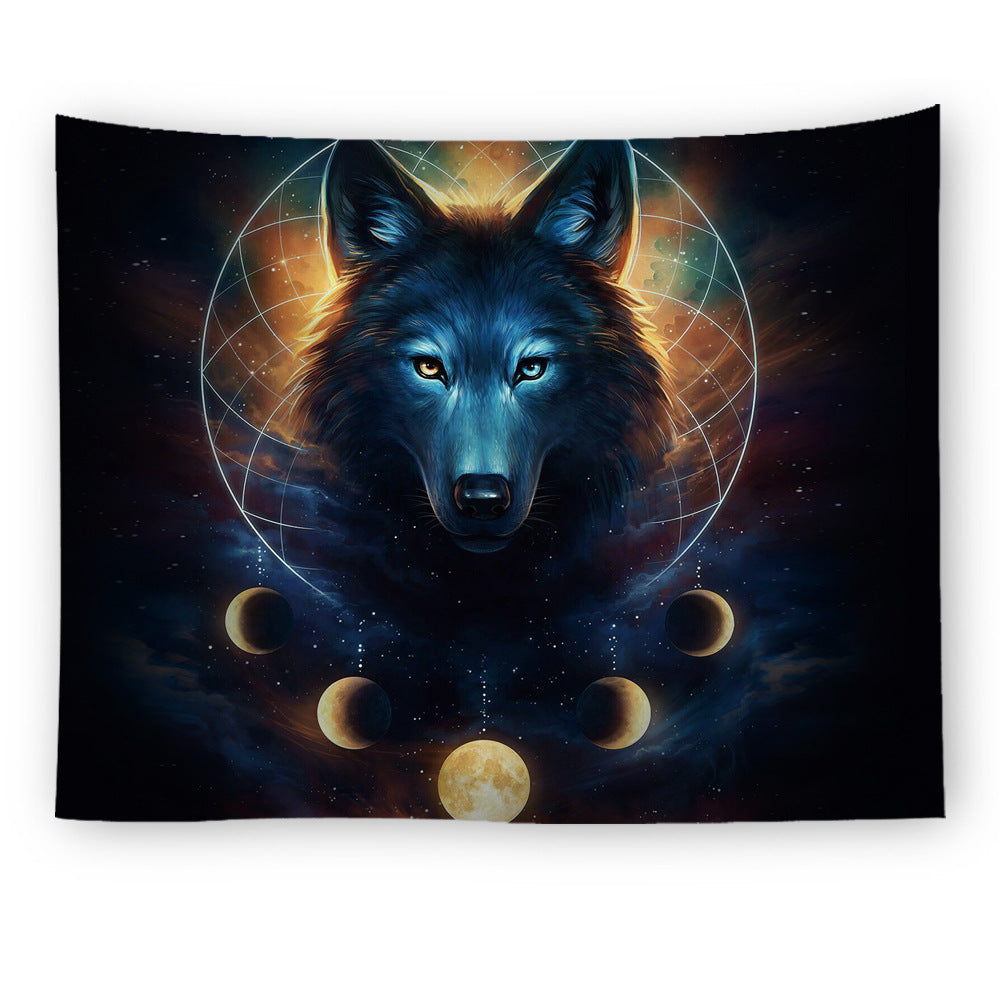 Artistic Wolf Full Colored Tapestry - 5 / 150X100cm