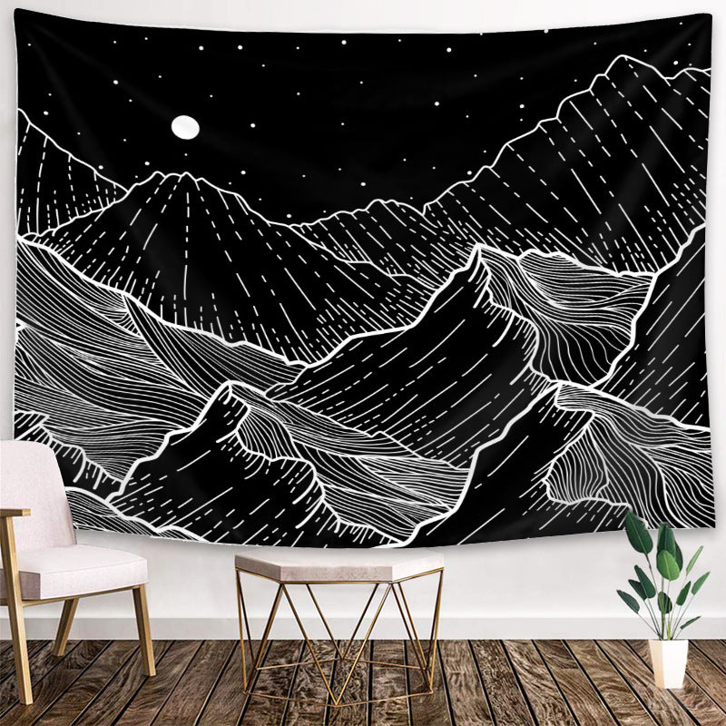 Galaxy Moon & Sun Wall Tapestry - 3 / 150x130cm