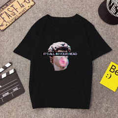 It’s All in You Head Vaporwave T-Shirt - Black A / S