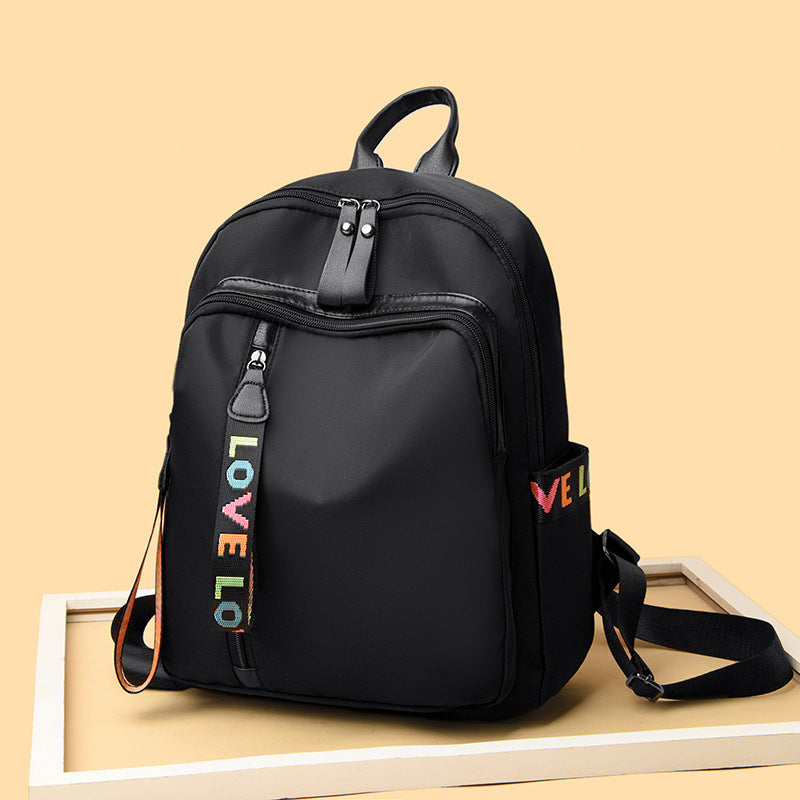 Love Black PU Leather Vegan Backpack - large - Bag