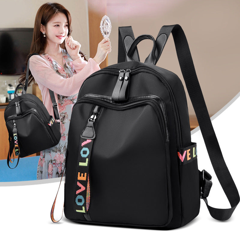 Love Black PU Leather Vegan Backpack - Bag