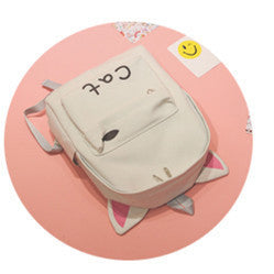 Cartoon Cat Lover Backpack - One Size