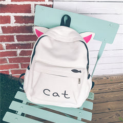 Cartoon Cat Lover Backpack - One Size