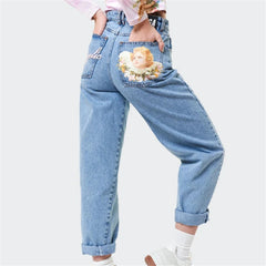 Cherub Floral Angelic Denim Jeans - Pants