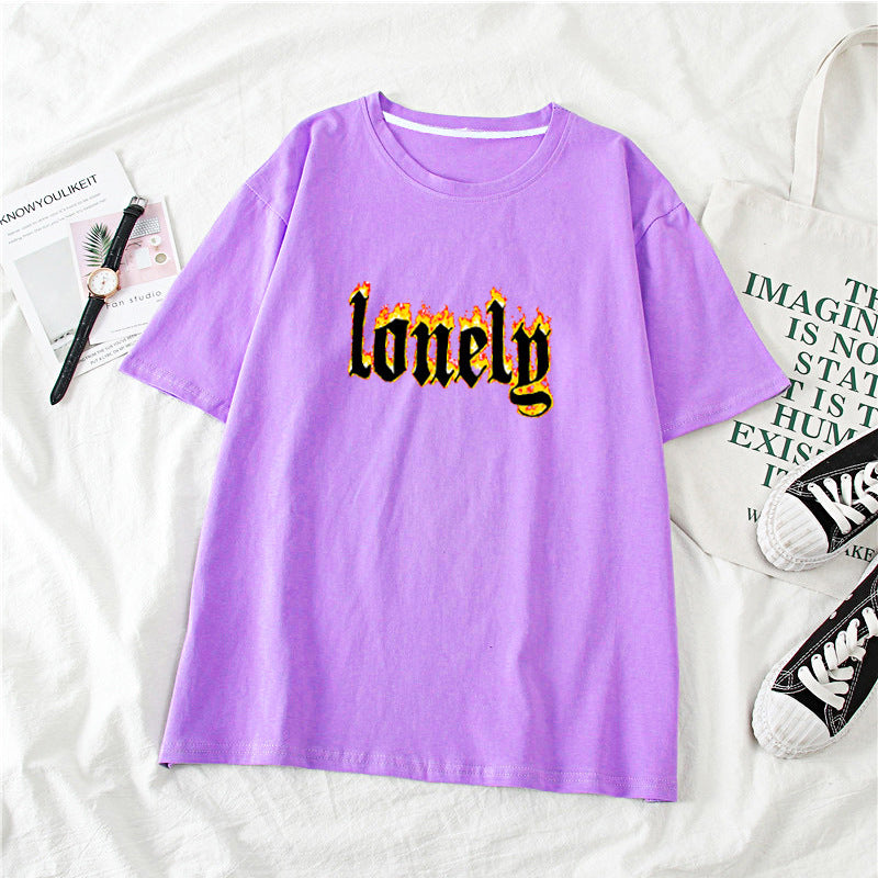 Feeling LONELY T-Shirt - Purple / L