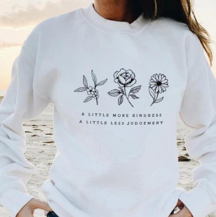 A Little More Kindness Vegan Sweatshirt - White / S -