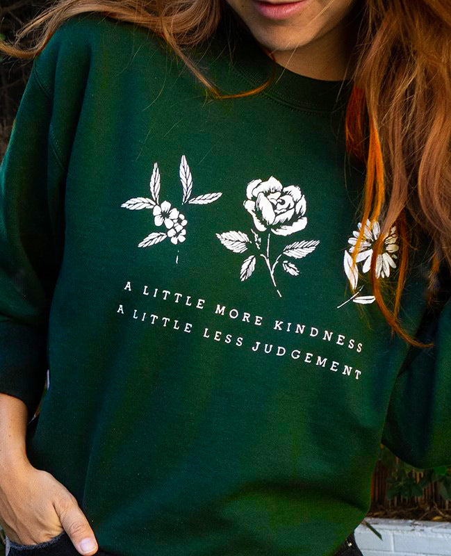 A Little More Kindness Vegan Sweatshirt - Green / 3XL -