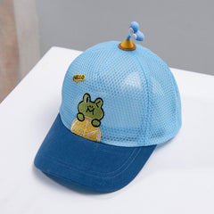 Little Frog Embroidered Cap - Blue / One Size - Warm hats