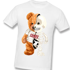Skull Teddy Bear Skeleton T-Shirt - white / XXL - T-shirts