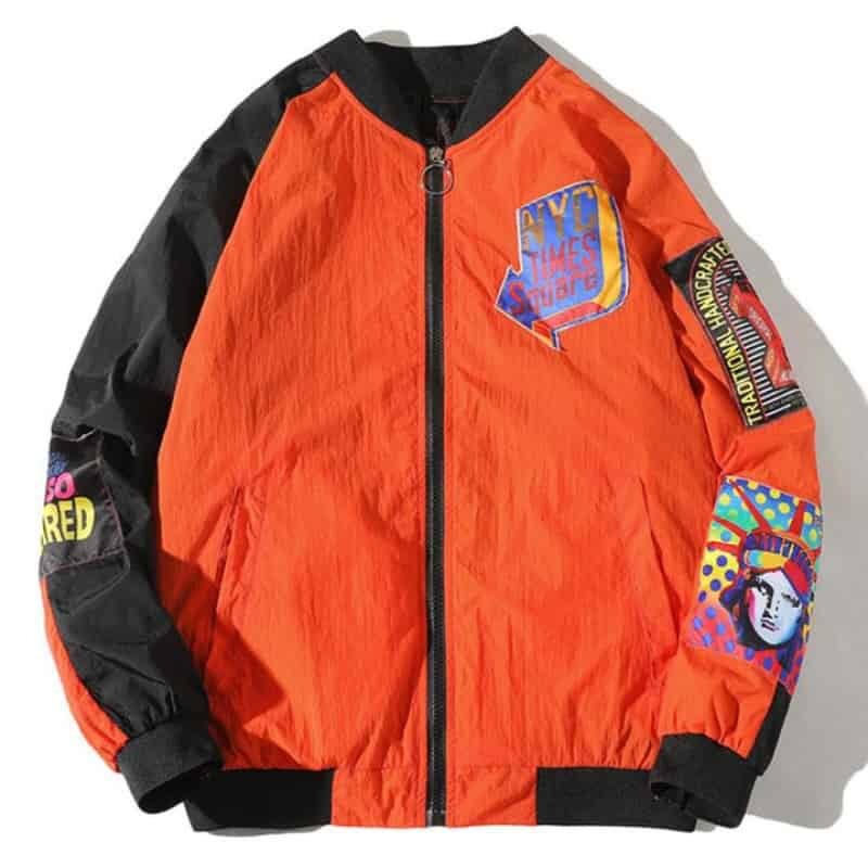 NYC Bomber Zipper Jacket - Jackets