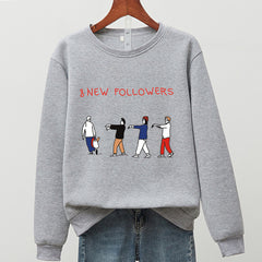 8 New Followers Sweatshirt - Grey / M - SWEATSHIRT