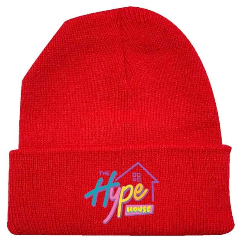 Hype House elastic flip hat, Beanie knitted Hat - UrbanWearOutsiders Warm hats, scarfs and gloves