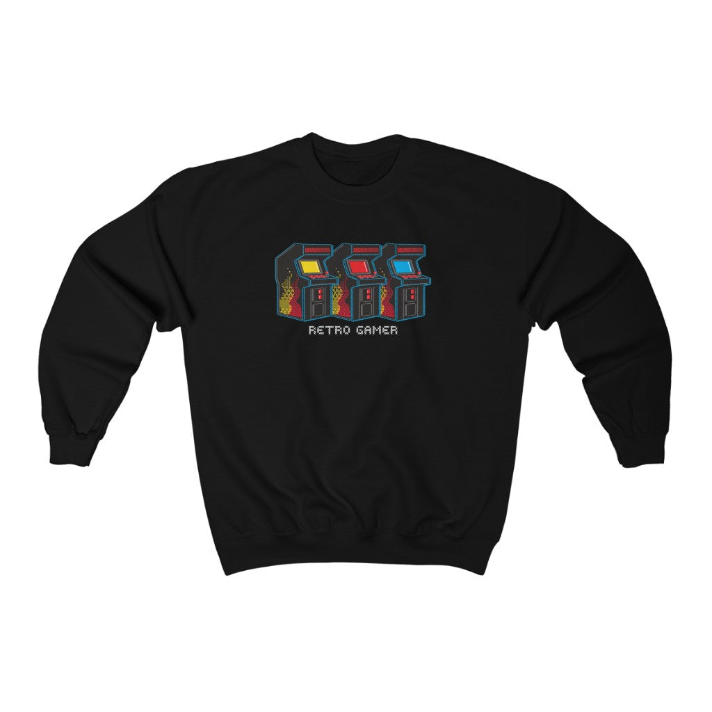 Vintage Love Retro Gamer Sweatshirt - Black / S