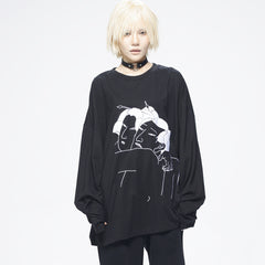 Japanese Traditional Art Sweatshirt - Black / One size -