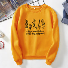 Little Less Judgement Vegan Sweatshirt - Yellow / XS -