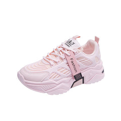 Pastel Sporty PU Vegan Shoes - Pink / 39