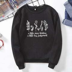 Little Less Judgement Vegan Sweatshirt - Black / L -