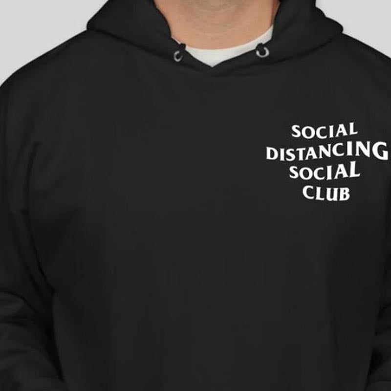 Social Distancing Club Hoodie - Black / XL - Hoodies