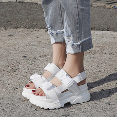 Toy Thick Platform Sandals - White / 38 - Shoes