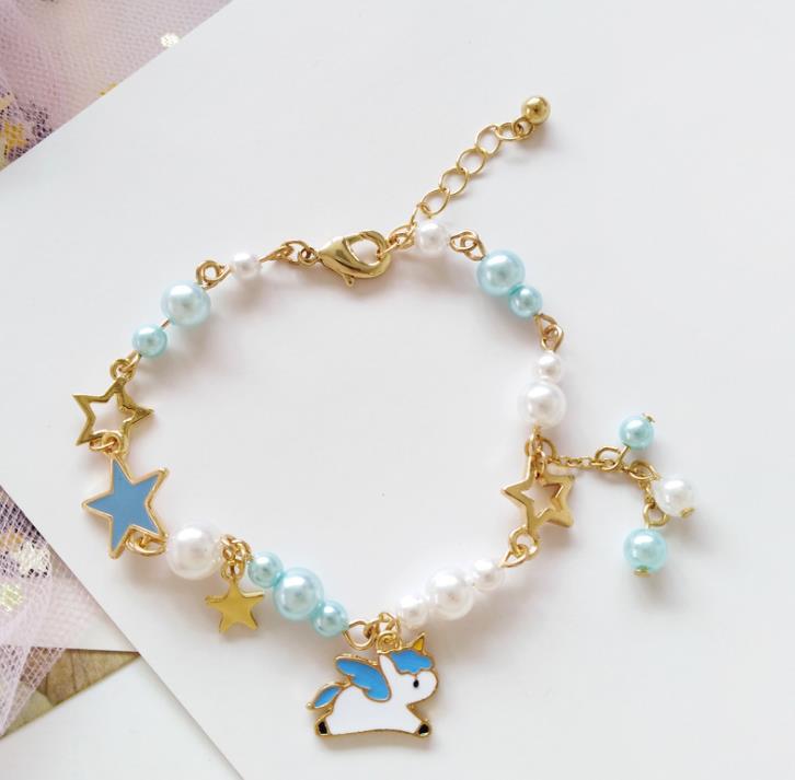 Moon And Stars Bracelet - Unicorn / Blue / One Size -