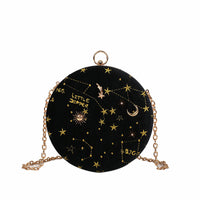 Thumbnail for Galaxy Moon Suede Zipper Bag - Accesories