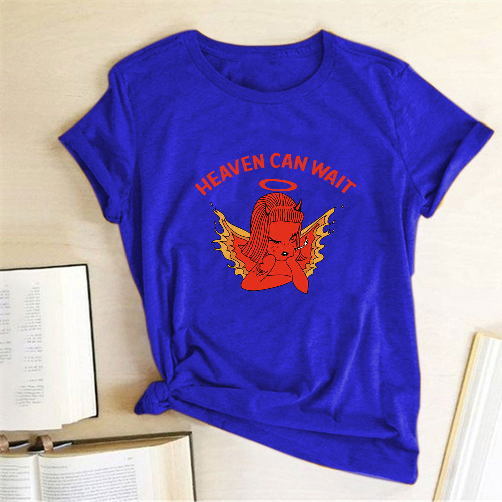 Heaven Can Wait T-shirt, Devil T-shirt, Angel Shirts - UrbanWearOutsiders T-Shirt