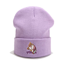 Unicorn Embroidered Kawaii Hat - Light purple / M - Warm