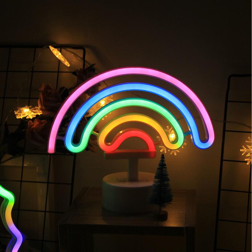 Rainbow Led Modeling Neon Lamp - Battery USB - Decoration