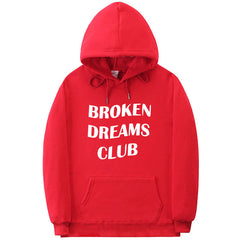 Broken Dreams Club Hoodie - Red / L - Hoodies