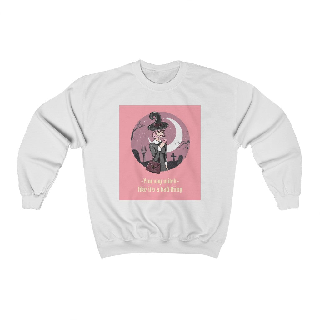 Witch Like it’s a Bad Thing Sweatshirt - White / S