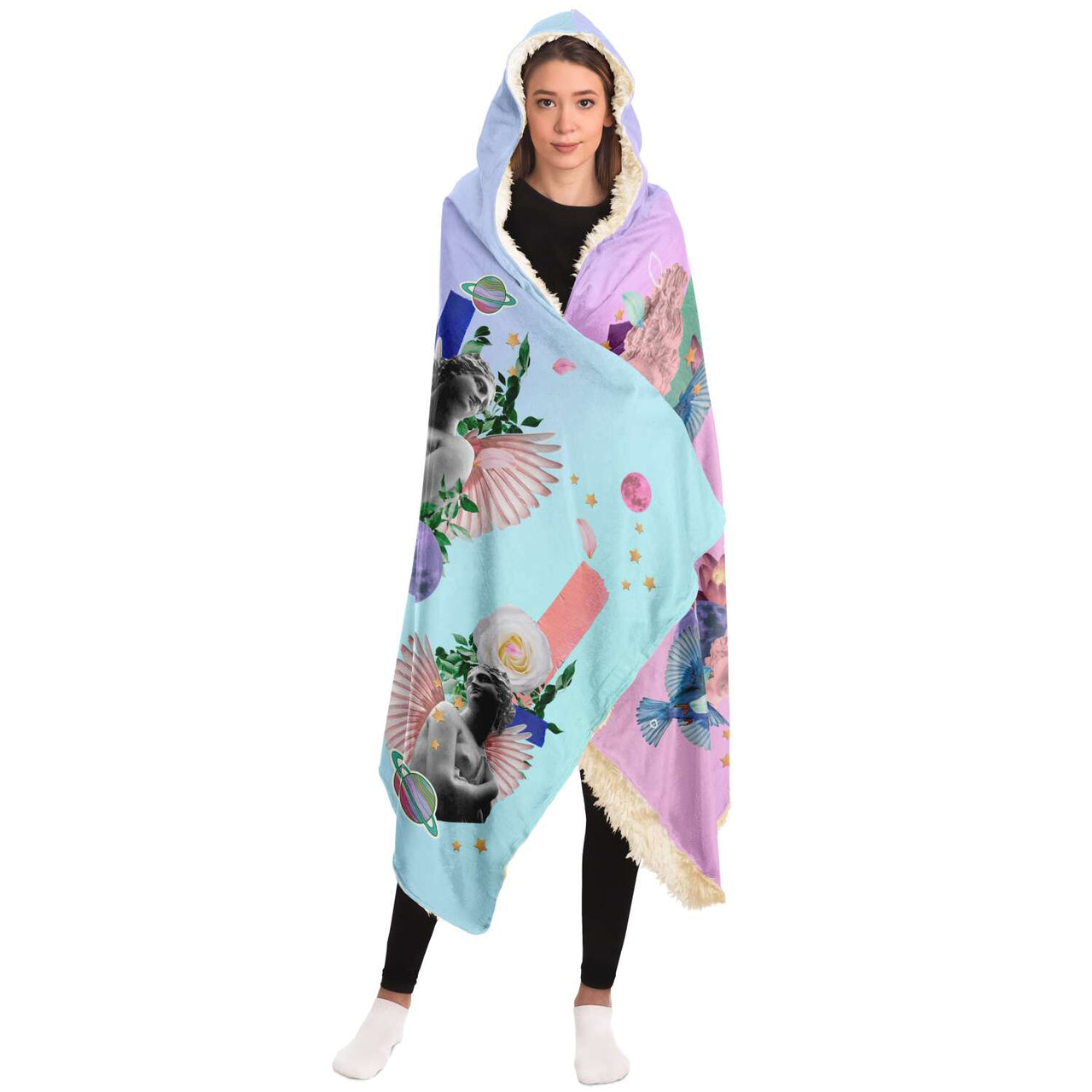 #GirlPower Feminist Hooded Blanket #GirlBoss - UrbanWearOutsiders Hooded Blanket - AOP