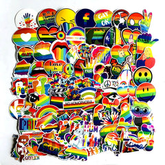 Pride LGTBI Rainbow 100 Stickers - 7style