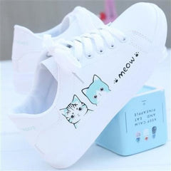 Meow Lovely PU Vegan Sneakers - Blue / 39 - Shoes